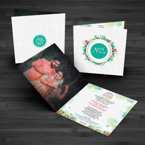 Wedding Card - Double Side Printed