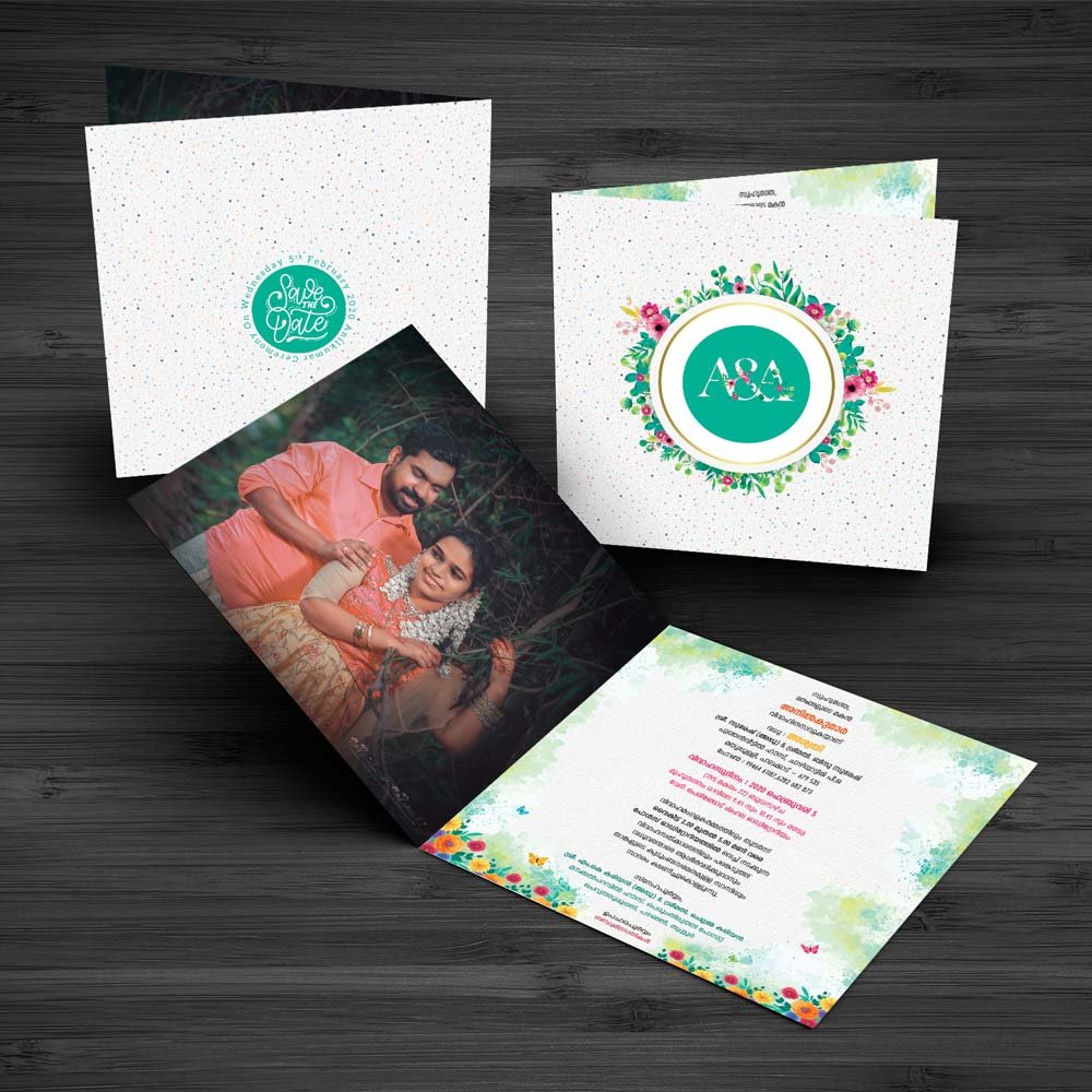 Wedding Card - Double Side Printed